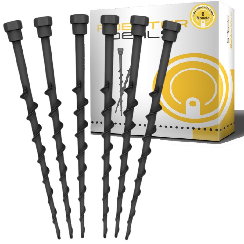 Stations-Nägel, Erdhaken, Rasennägel (6 Stück) zur Befestigung der Ladestation.