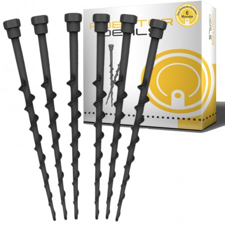 Stations-Nägel, Erdhaken, Rasennägel (6 Stück) zur Befestigung der Ladestation.