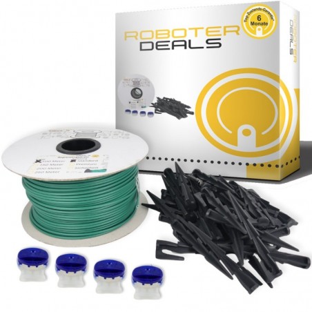 Installations Kit, Verlege Set für alle Parkside Rasenmähroboter (100m Draht, 200x Rasennägel, 4x Verbinder)