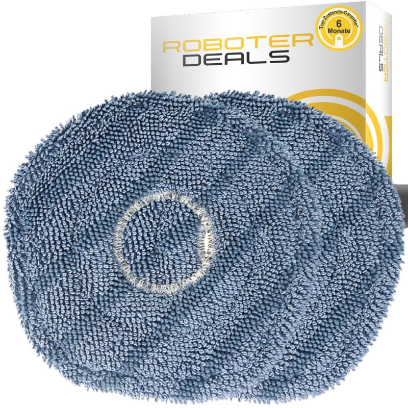 Mikrofaserpad, Ersatztuch, Wischmopp (2 Stück) für Eufy X10 Pro OMNI