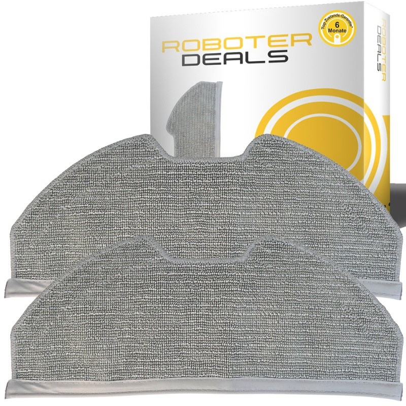 Mikrofaserpad, Ersatztücher, Wisch-Mopp (2 Stück) für Eufy X8 Pro, X8 Pro SES