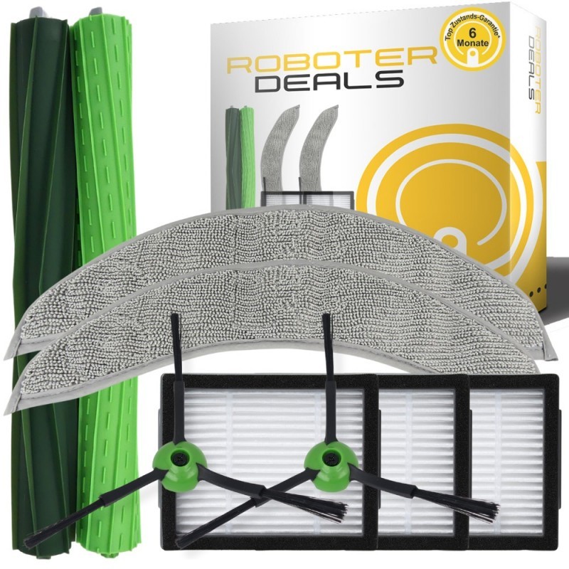 Zubehör Set, Ersatzteile Kit für iRobot Roomba Combo 10 Max (2x Hauptbürste, 2x Filter, 2x Seitenbürste, 2x Pad) Zubehör Set, Ersatzteile Kit für iRobot Roomba Combo 10 Max (2x Hauptbürste, 2x Filter, 2x Seitenbürste, 2x Pad)