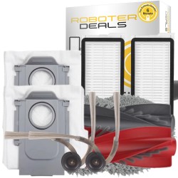Zubehör Set, Ersatzteile Kit für Roborock Qrevo Curv S5X (1x Hauptbürste, 2x Filter, 2x Pad, 2x Seitenbürste, 2x Staubbeutel)