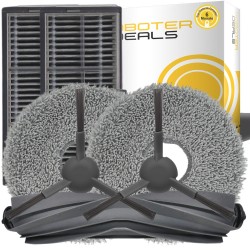 Zubehör Set, Ersatzteile für Dreame X30 Ultra (2x Seitenbürsten, 2x Pad, 2x Filter 1x Hauptbürste)