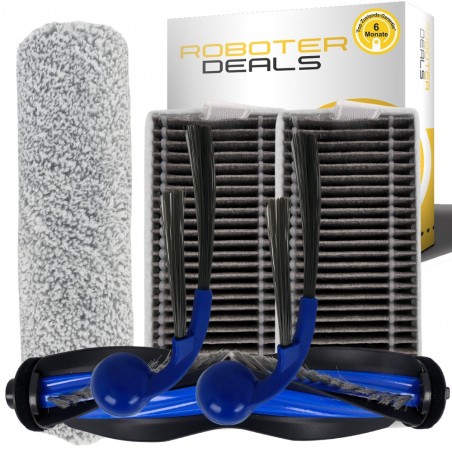 Zubehör Set für Ecovacs Deebot X9 Pro Omni (2x Filter, 2x Seitenbürste, 1x Wischbürste, 1x Hauptbürste)