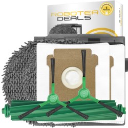 Zubehör Set, Ersatzteile für iRobot Roomba 405 Combo, 505 Combo (2x Beutel 1x Hauptbürste, 2x Filter, 2x Pad, 2x Seitenbürste)