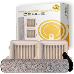 Zubehör Ersatzteile-Set für Roborock Dyad Flexi, Flexi Pro & Flexi Lite (1x Bodenbürste, 2x Filter)