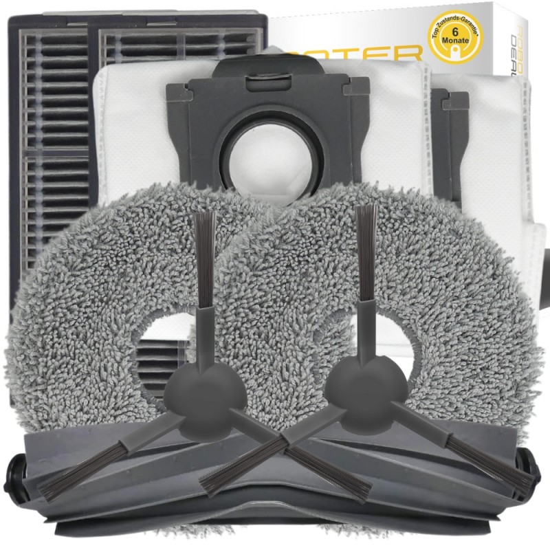 Zubehör Set, Ersatzteile für Dreame X30 Ultra (2x Seitenbürsten, 2x Pad, 2x Filter 1x Hauptbürste, 2x Staubbeutel) Zubehör Set, Ersatzteile für Dreame X30 Ultra (2x Seitenbürsten, 2x Pad, 2x Filter 1x Hauptbürste, 2x Staubbeutel)