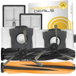 Zubehör Set, Ersatzteile Kit für Mova Z60 Ultra, Roller, Complete (2x Seitenbürsten, 2x Beutel, 2x Filter)