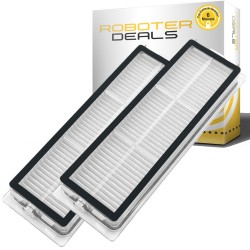 Feinstaub-Filter, Ersatzfilter im Filterrahmen (2 Stück) für Xiaomi Robot Vacuum 5 und 5 Pro