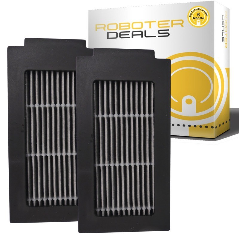 Feinstaubfilter, Ersatzfilter (2 Stück) für Ecovacs Deebot T30C PRO Omni