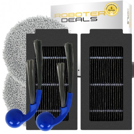 Zubehör Set, Ersatzteile Kit für Ecovacs Deebot T30C Pro Omni (2x Filter, 2x Seitenbürste, 2x Pad)