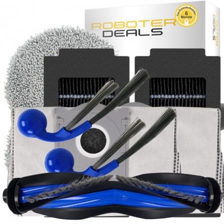 Zubehör Set, Ersatzteile Kit für Deebot T30C Pro Omni (2x Beutel, 2x Filter, 2x Seitenbürste, 2x Pad, 1x Hauptbürste)