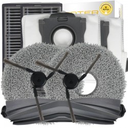 Zubehör Set, Ersatzteile für Dreame L10s Ultra Gen 3 (2x Seitenbürsten, 2x Pad, 2x Filter 1x Hauptbürste, 2x Staubbeutel)