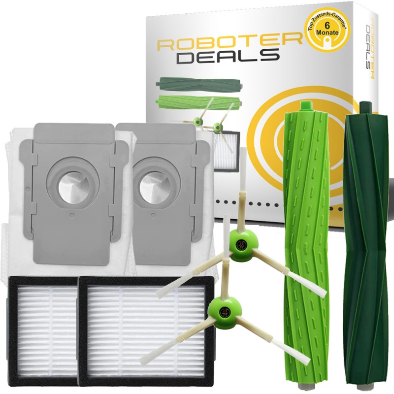 Zubehör Set, Ersatzteile Kit für iRobot Roomba i7 u. i7 Plus (2x Filter, 2x Seitenbürste, 2x Hauptbürste, 2x Beutel) Zubehör Set, Ersatzteile Kit für iRobot Roomba i7 u. i7 Plus (2x Filter, 2x Seitenbürste, 2x Hauptbürste, 2x Beutel)