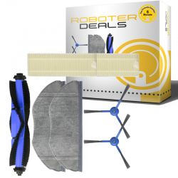 Zubehör Set, Ersatzteile Kit für Rowenta X-plorer Serie 95 (1x Hauptbürste, 2x Filter, 2x Pad, 2x Seitenbürste)