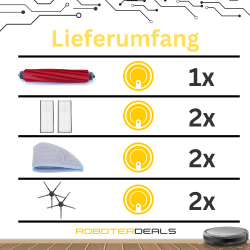 AiLomey Zubehör für Roborock S7 MaxV Ultra, Ersatzteile für Roborock S7 Pro  Ultra, 2 Hauptbürste, 1 Selbstreinigende Bürste, 4 Wischtücher, 4 Filter, 6  Seitenbürsten, 6 Staubbeutel : : Küche, Haushalt & Wohnen