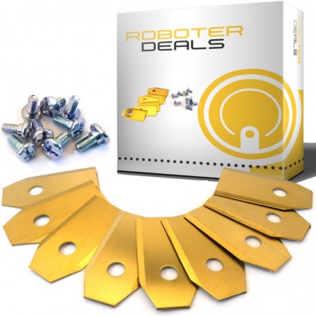 Titan Longlife Messer, Rasier-Klingen, Ersatzmesser 0,75 mm mit Schrauben (9 Stück) für Goat G1